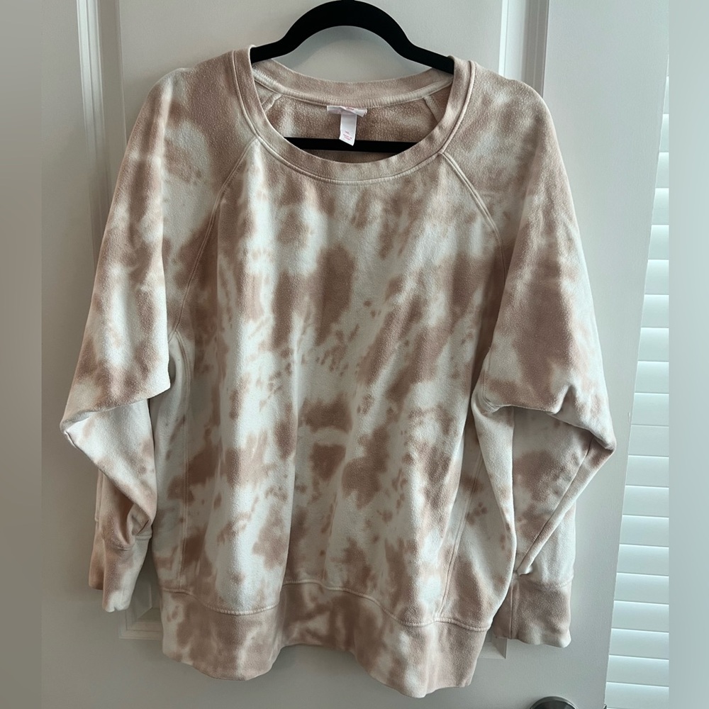 Isabel Maternity pink tie dye sweatshirt